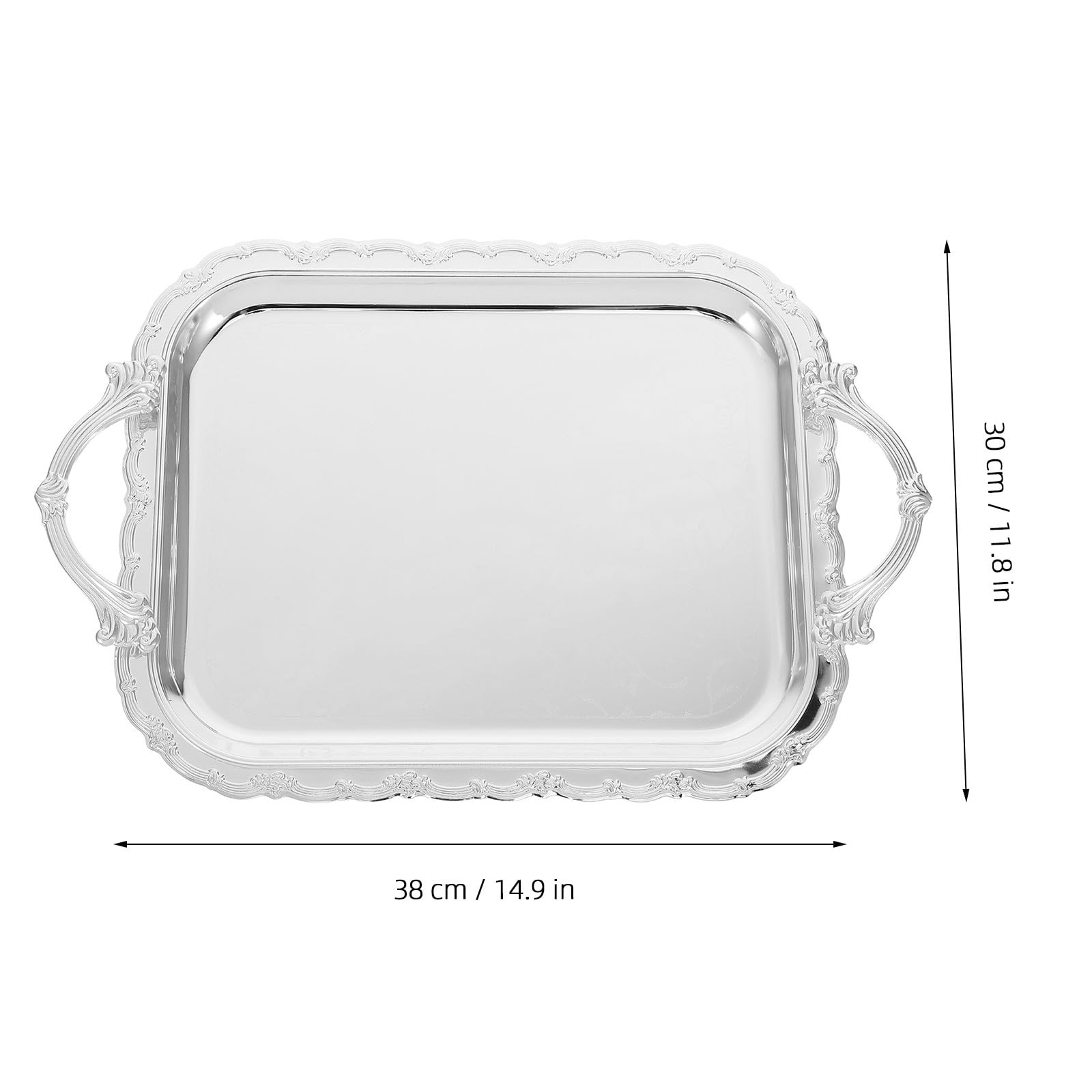 Zerodeko Plateau en Bois Vintage européen, Plat de Service à Pain