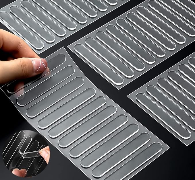 YPTC Wall Protector Rubber Stopper 10 Pcs Clear Round Door Knob Cover Self Adhesive Bumpers Guard from Doors Handle Door Stop Stick On Cabinet Furniture Corner Refrigerator (10) (B0DF7W6J7T) Amazon Price History, Amazon Price Tracker