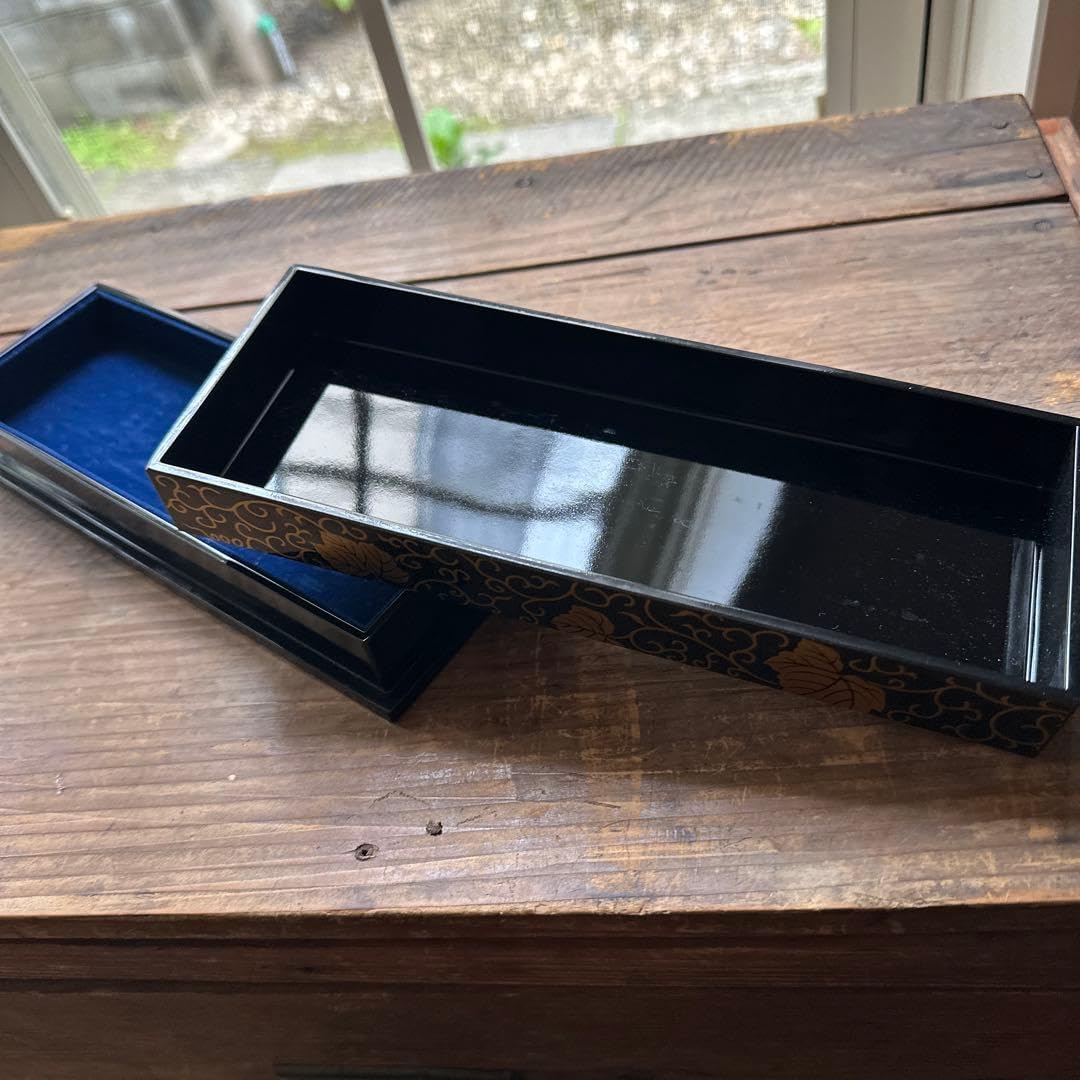 金色 漆器筆入れ 工芸品 品 梨園染め 日本製 made in Japan
