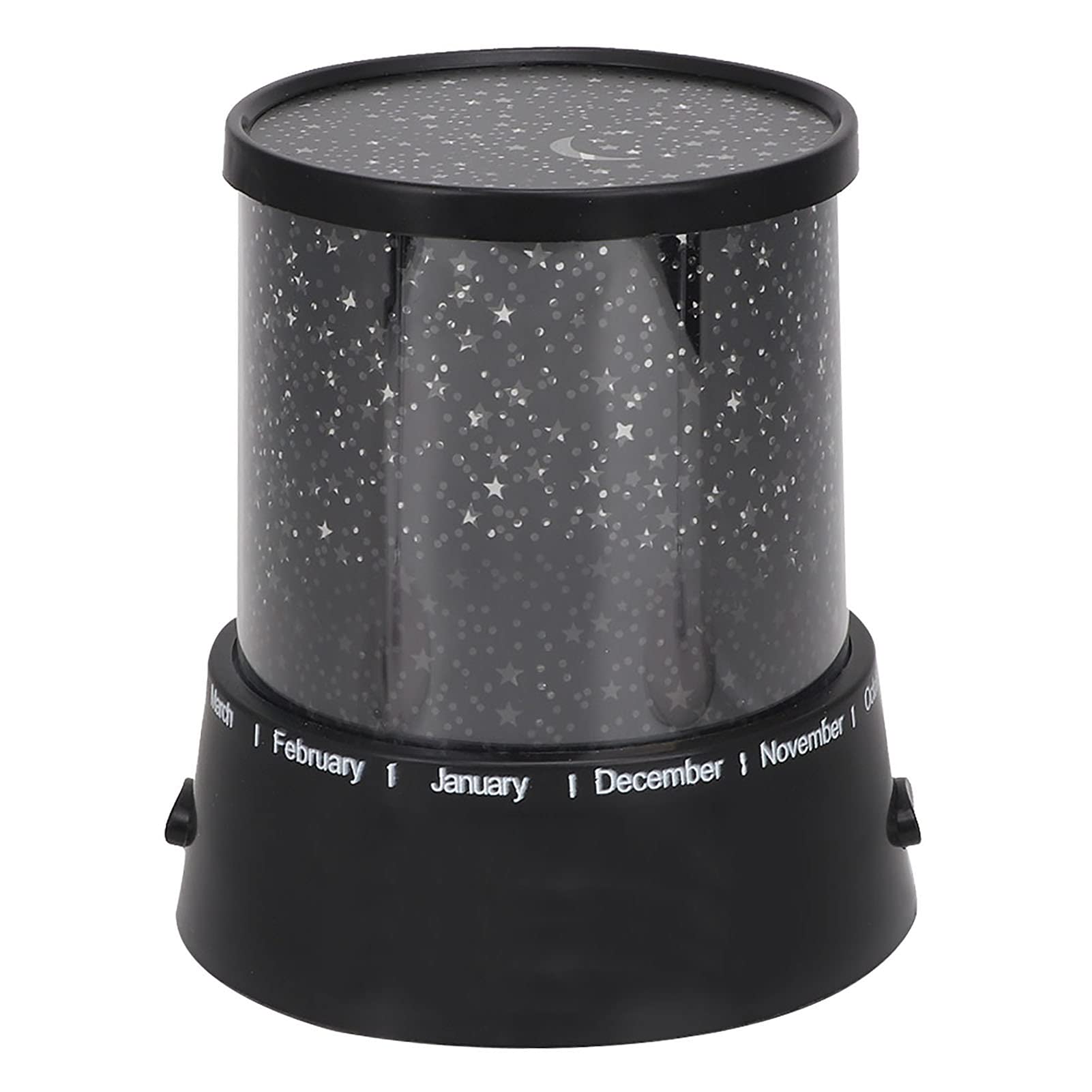 Fafeicy LED Star Projector Lamp for Bedroom, Night Light with 3 Color Twinkle Mode, 4.2 Inch Black Plastic Starry Sky Projector, Battery Operated Nightlight for Kids Adults