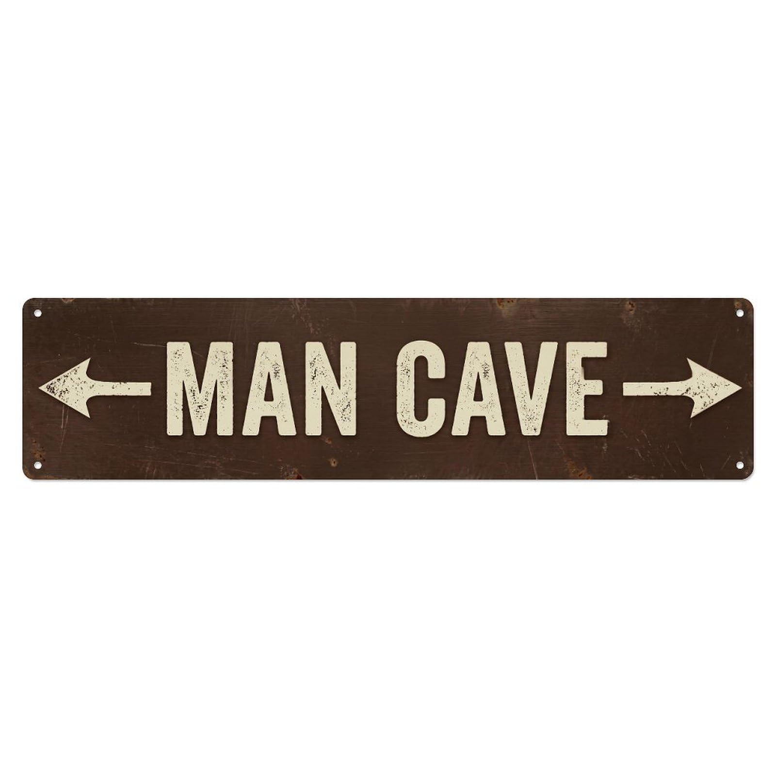 Gtthok Vintage Style Vintage Man Cave Exclusive Club Retro Slogans Metal Tin Sign Plaque Wall Decor For Cafe, Club, Garden Metal Poster 4X16inch