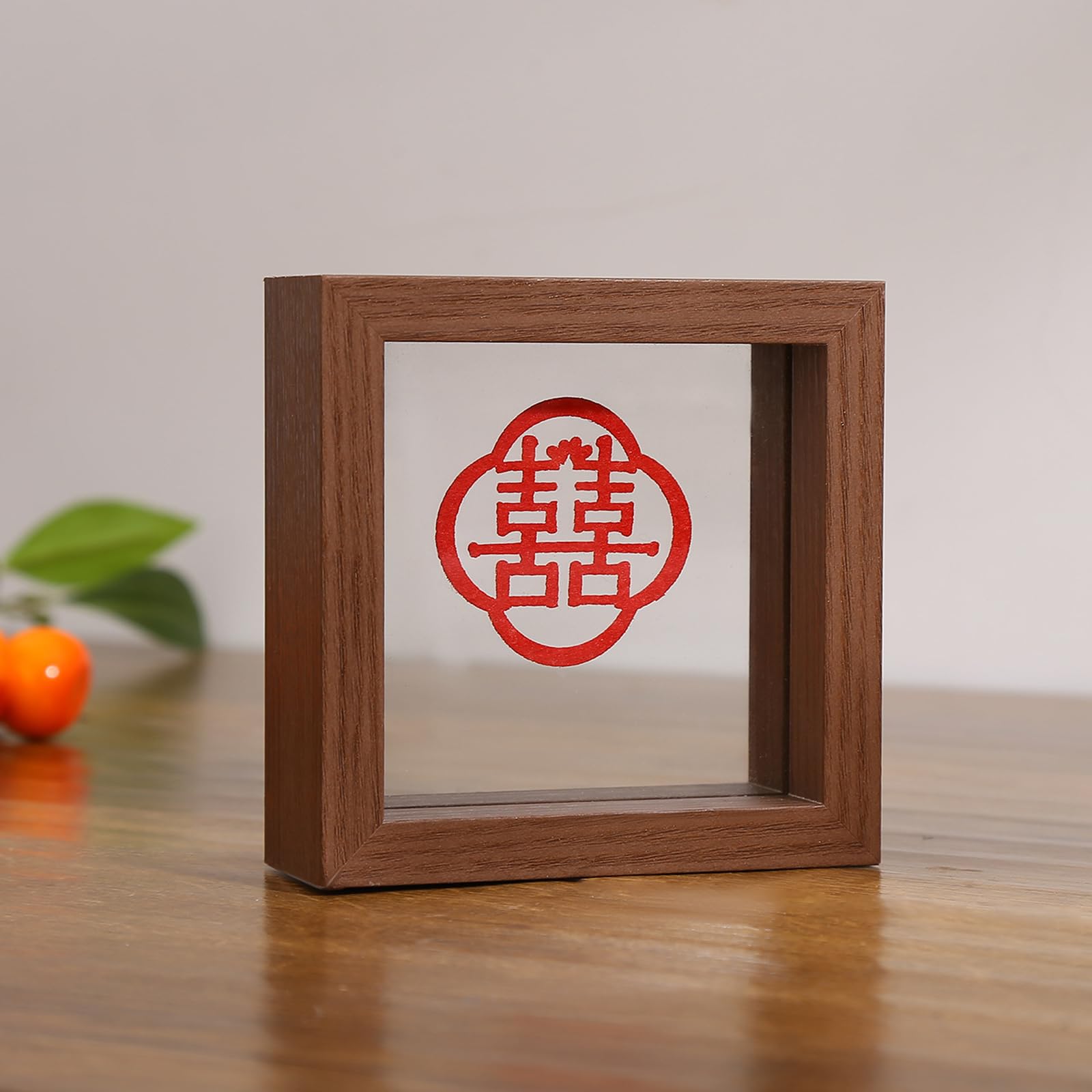 Unikicool Double Sided Photo Frame,Wood Photo,Double Glass Picture Frame Display Photo,Floating Glass Frames,Poster Display Photo Frame,Flower Press Frame,for Pressed Flowers Dried Flowers Poster