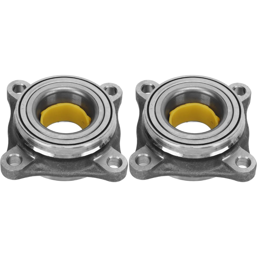 Front Wheel Hub and Bearing Assembly Compatible with Toyota FJ Cruiser 2007-2014, Land Cruiser Prado 2002-2017, Tacoma, Fortuner, Lexus GX460, GX470 2-PC Set - Replace OEM#: 43570-60010