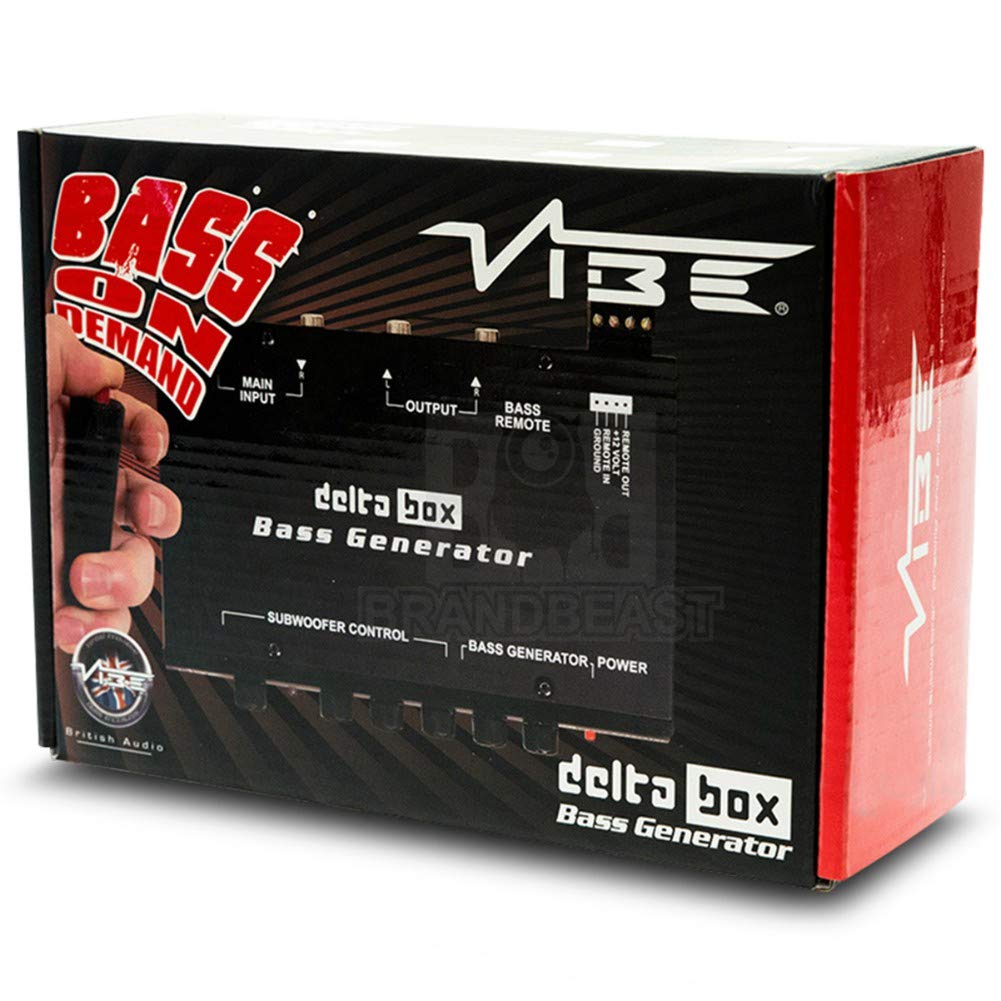 WEB 1 generatore frequenze di bassi compatibile con VIBE DELTABOX BASS GENERATOR crossover eq 3.5mm aux controllo remoto processore di segnale, 1 pezzo
