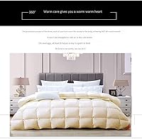 Vista 3 de GAENZA Breathable Single Double Duvet Insert Soft Quilt Warm Duvet Insert Duvet Comforter-Fluffy White Duck Down Thickened Quilt Core Soft