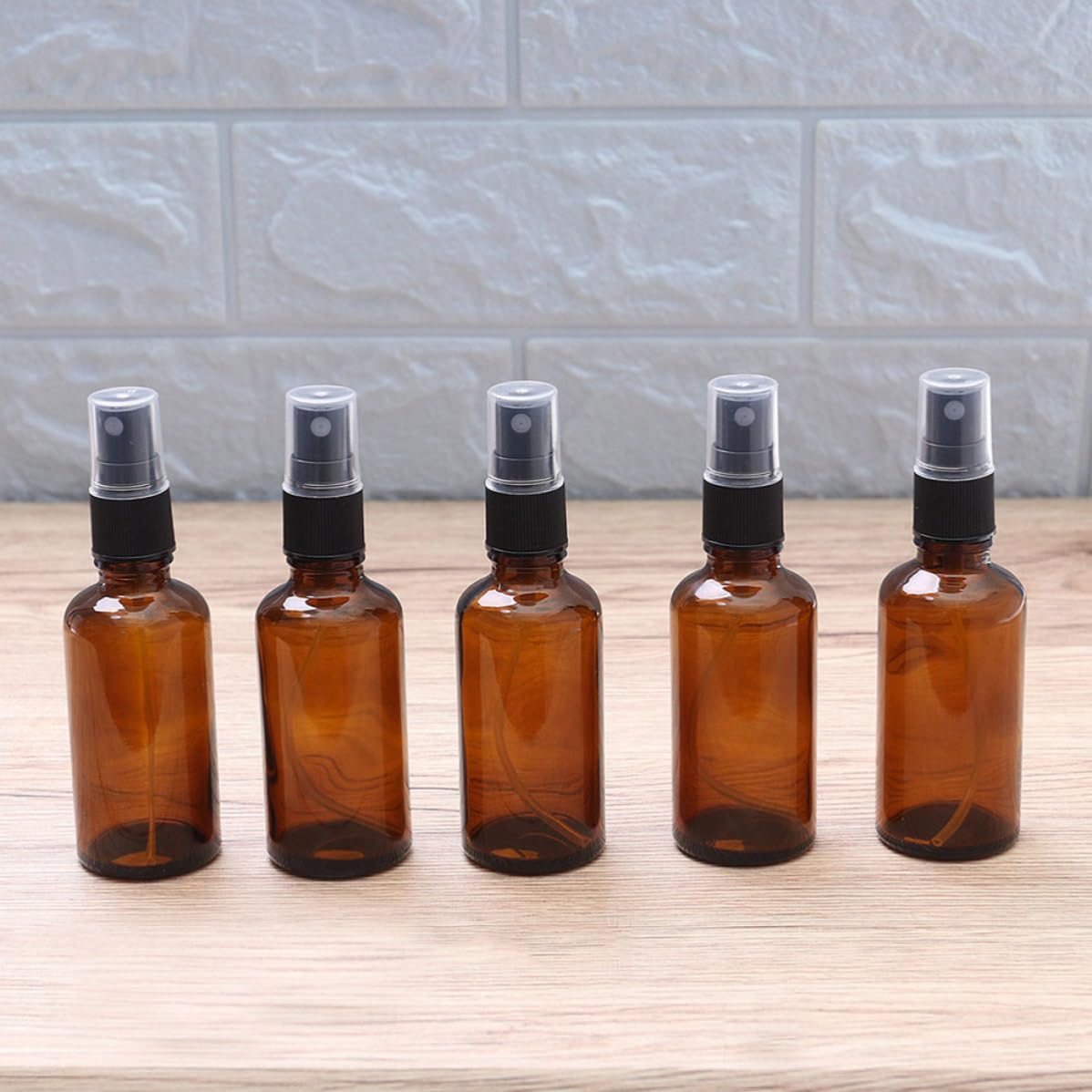 INOOMP Lot de 10 Flacons Vaporisateurs de Parfum Rechargeables en Verre 100ml, Faciles à Utiliser et Étanches, Voyage Transport un Paquet à Dos