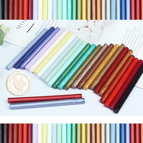 Miniatura 6 de ONWISE - Varillas de sellado de cera blanca perla, 20 varillas de sellado de cera para pistola de pegamento de 0.43 pulgadas, ideal para sello de