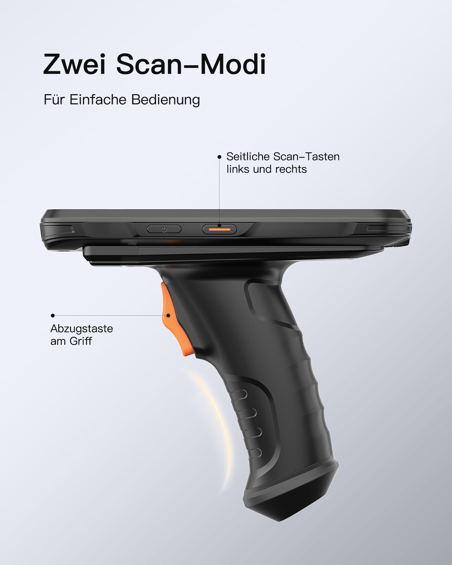 Inateck AS501S Android 12 Barcode Scanner PDA, 6" Full-Touchscreen, 1D/2D/QR, Zebra SE4710, IP66, 6500mAh, Wi-Fi 6 & 4G