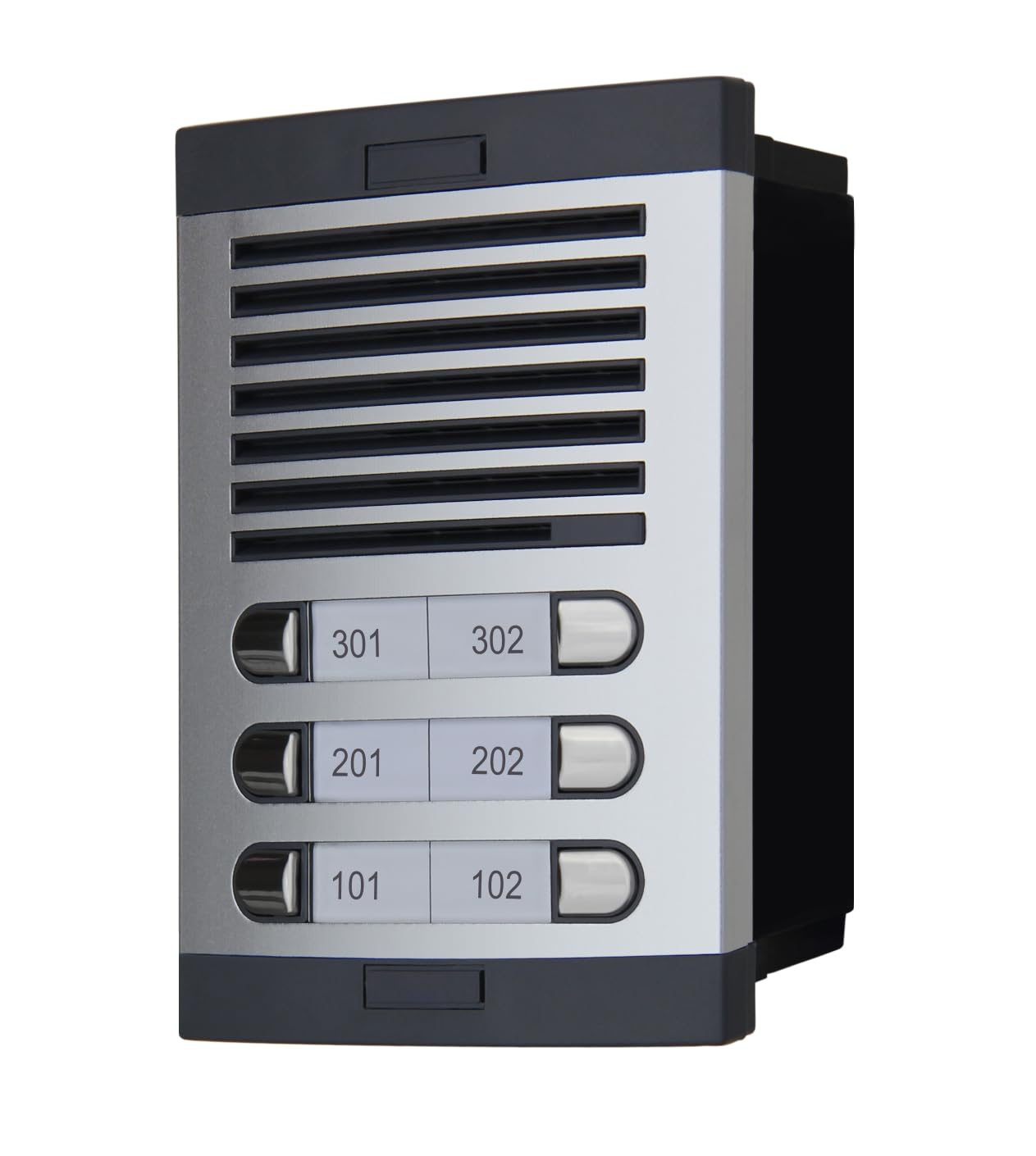 Portero Automático con Sistema de analogico 4+n, para comunidades Completo :Placa Calle,telefonillos Caja de empotrar y Fuente de alimentacion. gran calidad de fabricacion (4D viviendas)