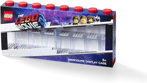 Miniatura 16 de Room Copenhagen Lego Estuche de Exhibición de Minifiguras, Contenedor de Almacenamiento Apilable para Figuras Coleccionables, 8 Conectores, Azul