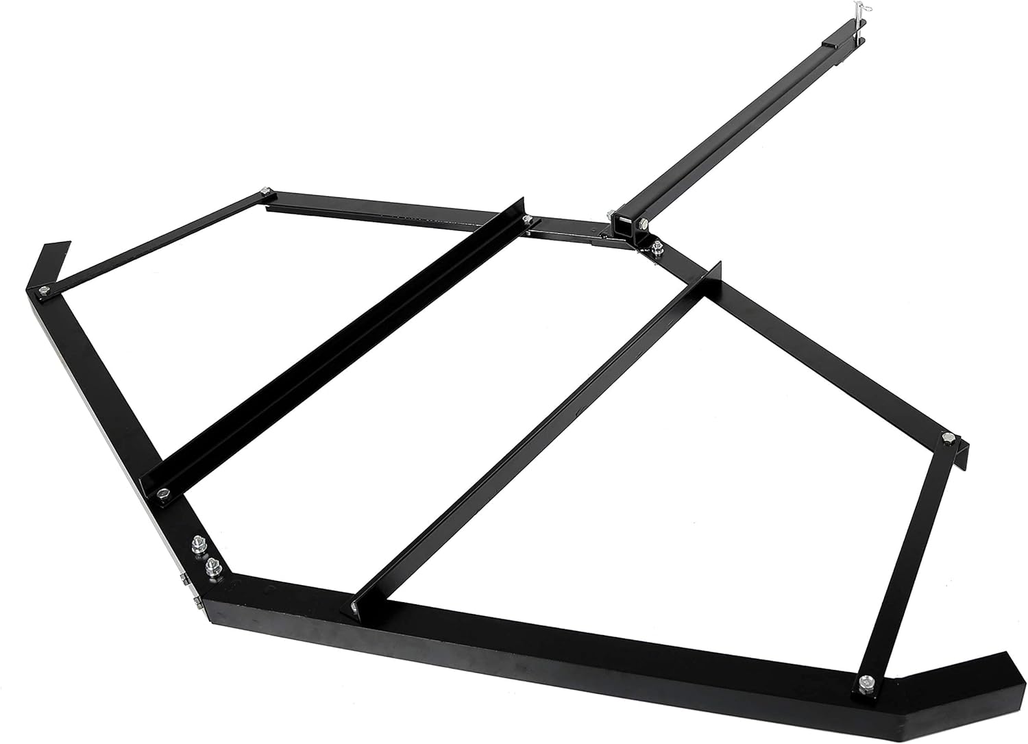 ECOTRIC Drag Harrow, 72" Width Heavy Duty Compatible with ATV UTV and Garden Tractor Tow Behind Landscape Drag Driveway Grader with Adjustable Pin-Style Hitch