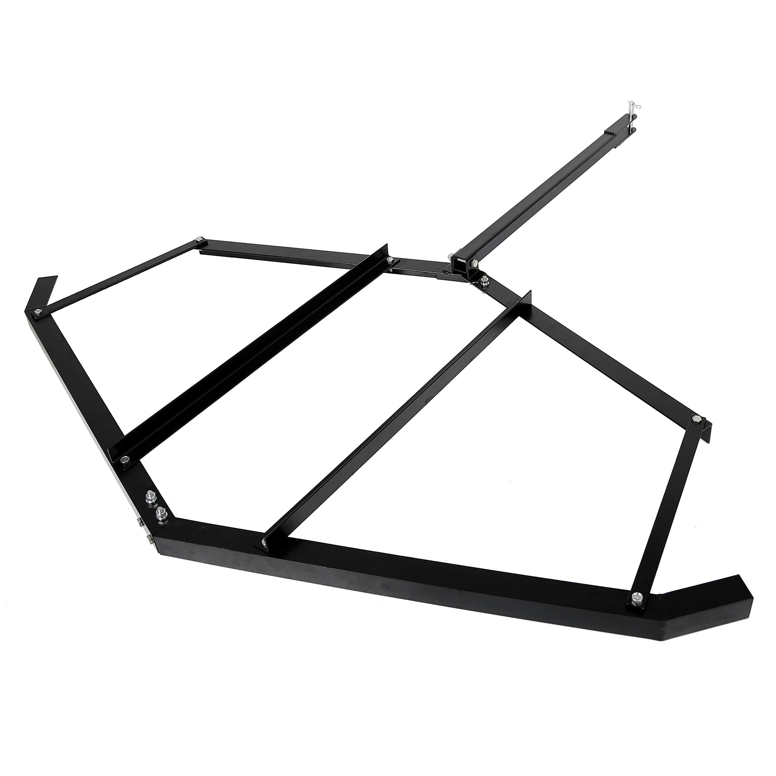 ECOTRIC Drag Harrow, 72" Width Heavy Duty Compatible with ATV UTV and Garden Tractor Tow Behind Landscape Drag Driveway Grader with Adjustable
