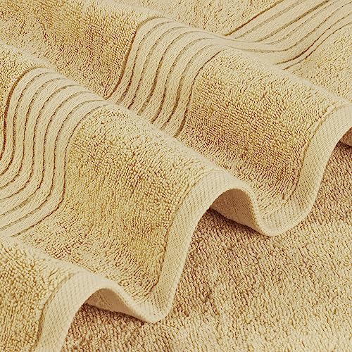 Image of Utopia Towels Luxurious Bath Towels Set, 27 x 54 Inches 100% Ring Spun Cotton, 4 Pack Beige