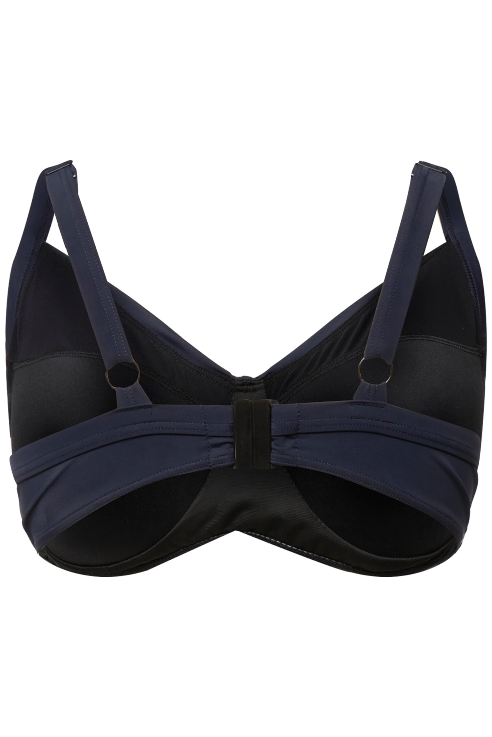 Ulla Popken Top del Bikini con Drappeggio, Coppe morbide e Spalline Regolabili 827044