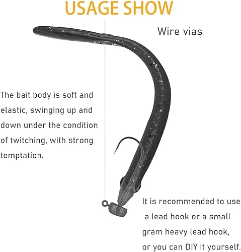 Miniatura 3 de 10 señuelos de pesca biónicos suaves, 3.94 pulgadas, para natación, lubina, mezcla de colores, simulación, locha, cebo suave, hundimiento lento,