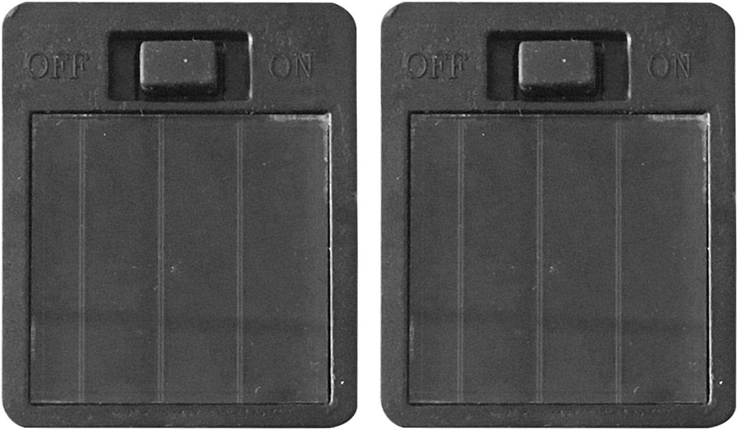 2pcs Battery Box,Solar Lantern Light Replacement Top Parts for Outdoor Hanging Lanterns,Solar Panel Lantern Lid Battery Box Led Lights Bulb Accessories for Garden Patio Pathway