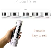 Vista 2 de Teclado de 88 teclas para principiantes, teclado de piano, simulación de dedos, guía de práctica, ayuda para la enseñanza, tabla de notas, cartón