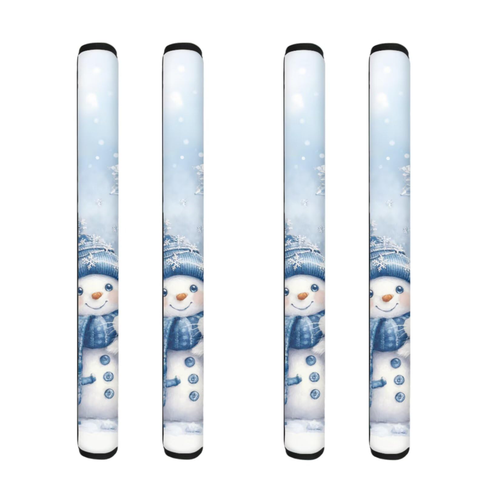 Winter Snowman 4 Pack Refrigerator Door Handle Covers