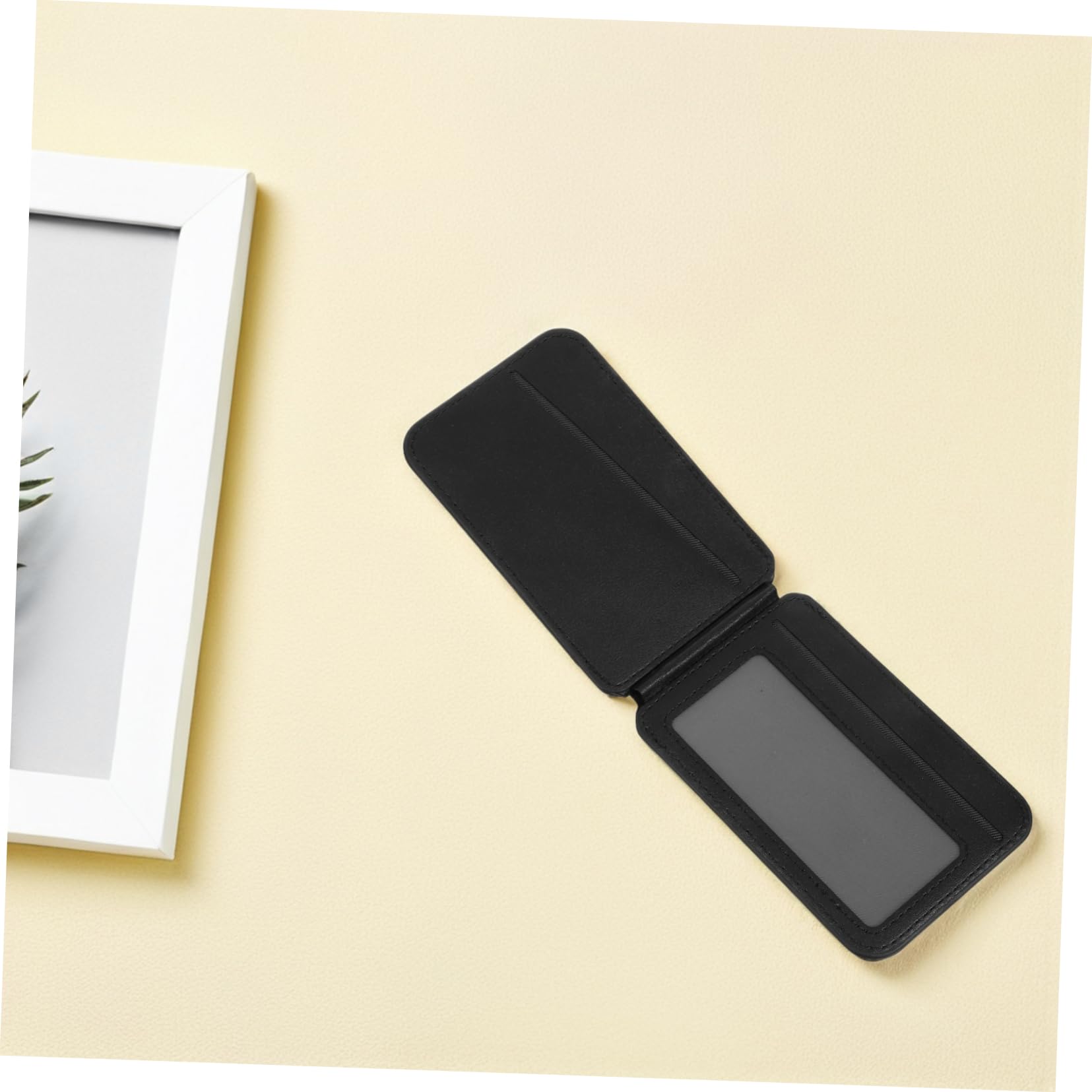 Supporto Magnetico per Telefono Portafoglio Pieghevole in Pu per Carte di Credito Slot per Documenti Supporto per Visualizzazione