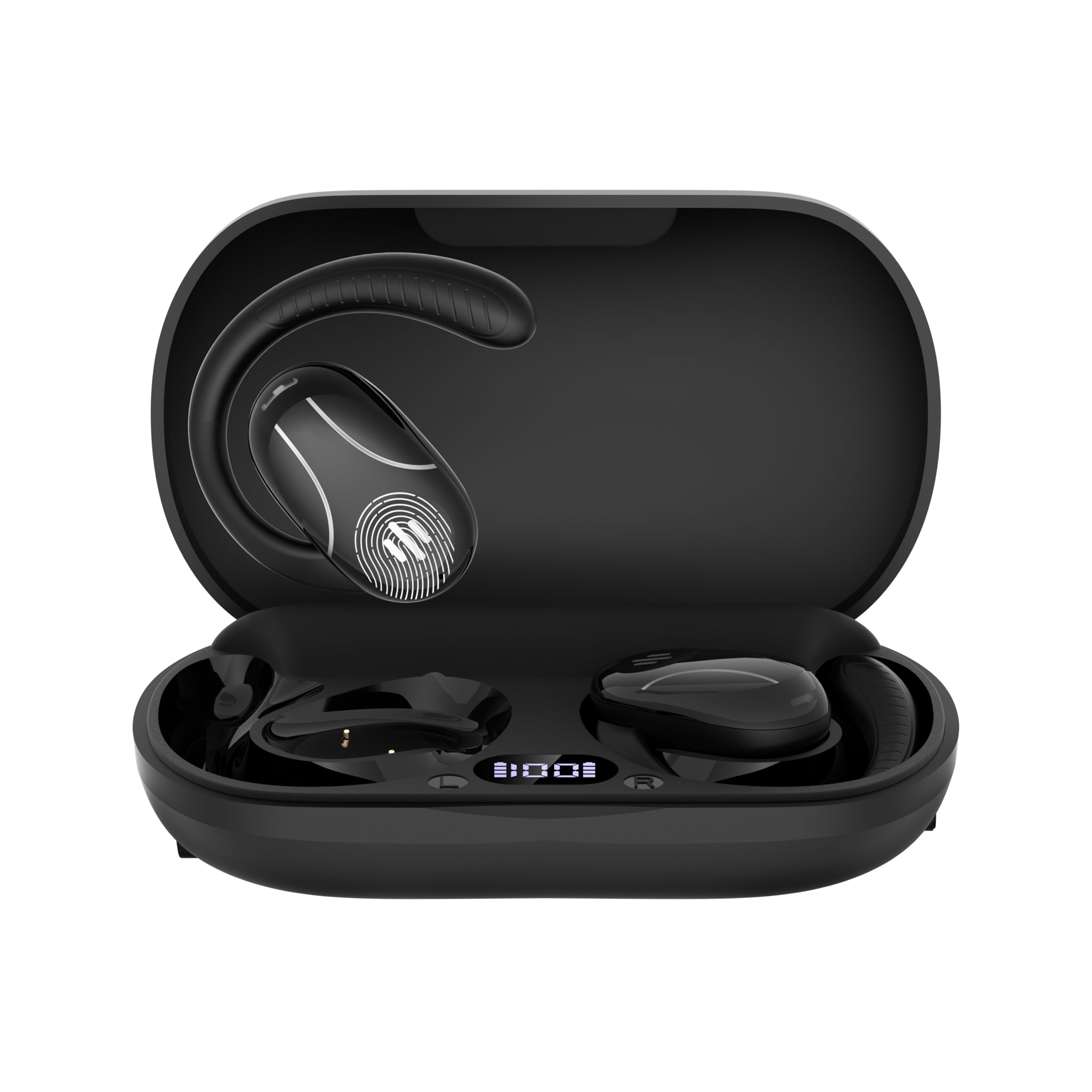 Language Translator Earbuds, 3-in-1 AI Translation Earbuds Real Time Supports 144 Languages Translate Headphones Two Way Online Bluetooth Instant Voice Translation Device for iOS Android (Black D)