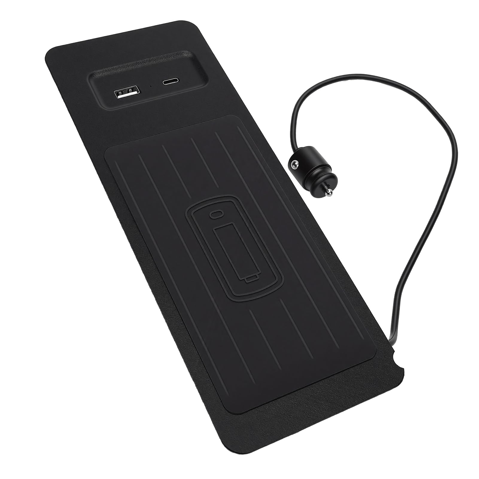 Chargeur de Voiture sans Fil, Chargeur Rapide 15 W, en Plastique avec Installation Rapide, Idéal pour Le Chargement de Téléphone de Véhicule 2020