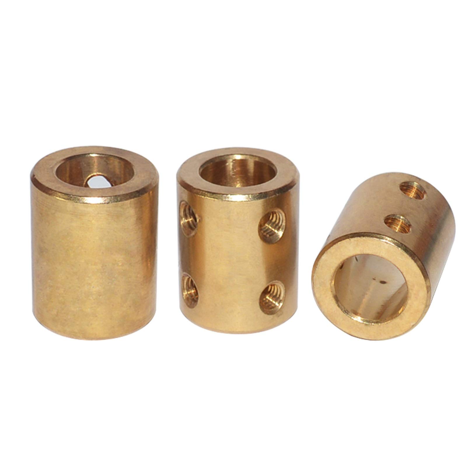WAAZVXS Coupler D20L25 Brass Copper Shaft Rigid Coupling for Motor Shaft Coupling (Inner Diameter : 8mm to 12mm)