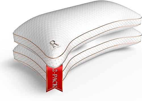 Miniatura 9 de Royal Therapy - Almohada de espuma viscoelástica Queen, almohada de espuma triturada ajustable sin olor para el alivio del dolor de cuello