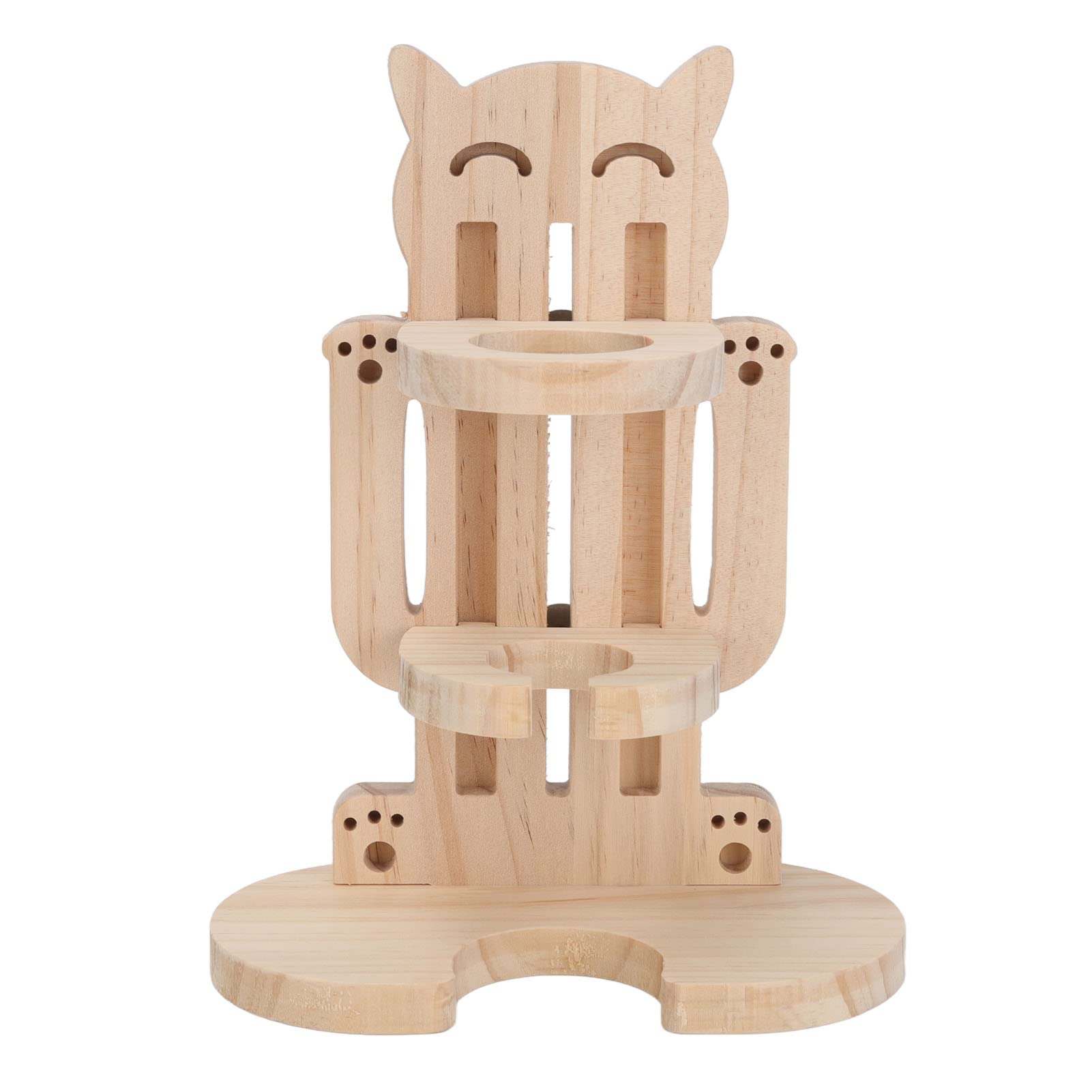Wooden Pet Water Bottle Holder,Hamster Water Bottle Stand Pet Supplies for Small Sized Pets as Hamsters Gerbils Guinea Pigs Rabbits Puppy Cats