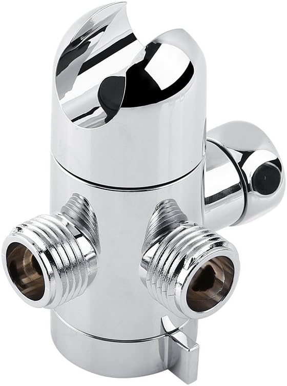 1/2” 3-Way Shower Head Diverter with Handheld Showerhead Bracket and Shower Head Arm for Bathroom Hand Shower