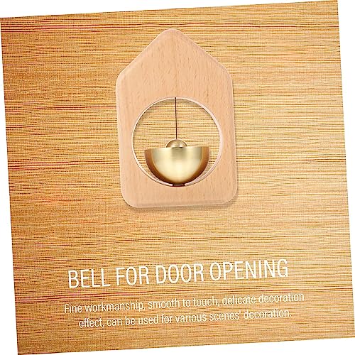 Image of Ritmo Shopkeepers Bell for Door Opening Wood Shopkeepers Bell for Door Durable Magnetic Doorbell Door Entry Alert Chime Unique Attached Bell Hanging Decoration for Business Entrance (A)