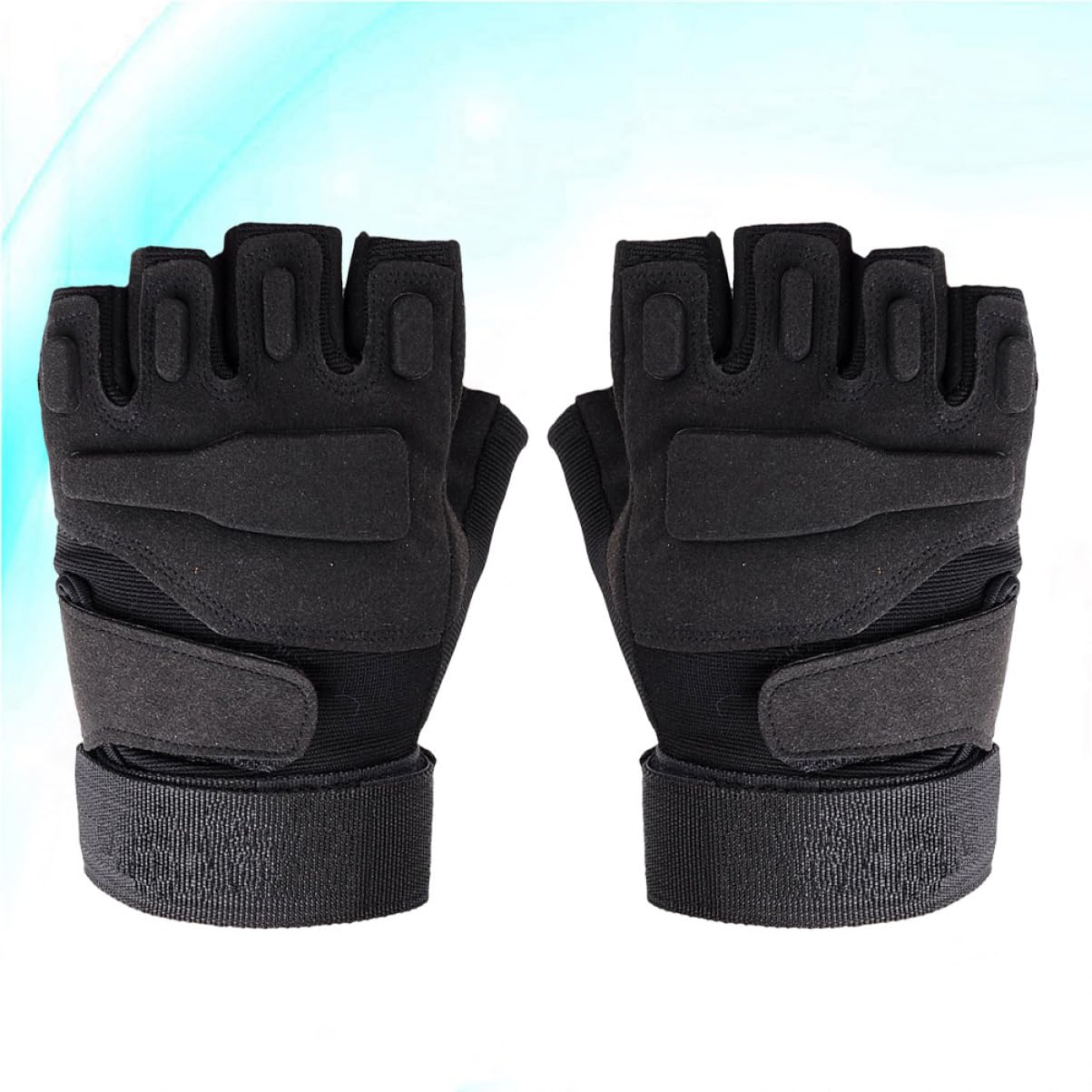 Mipcase De Cyclisme Demi-Doigts Mitaines De Vélo De Sport The Mitten De Mode Noir