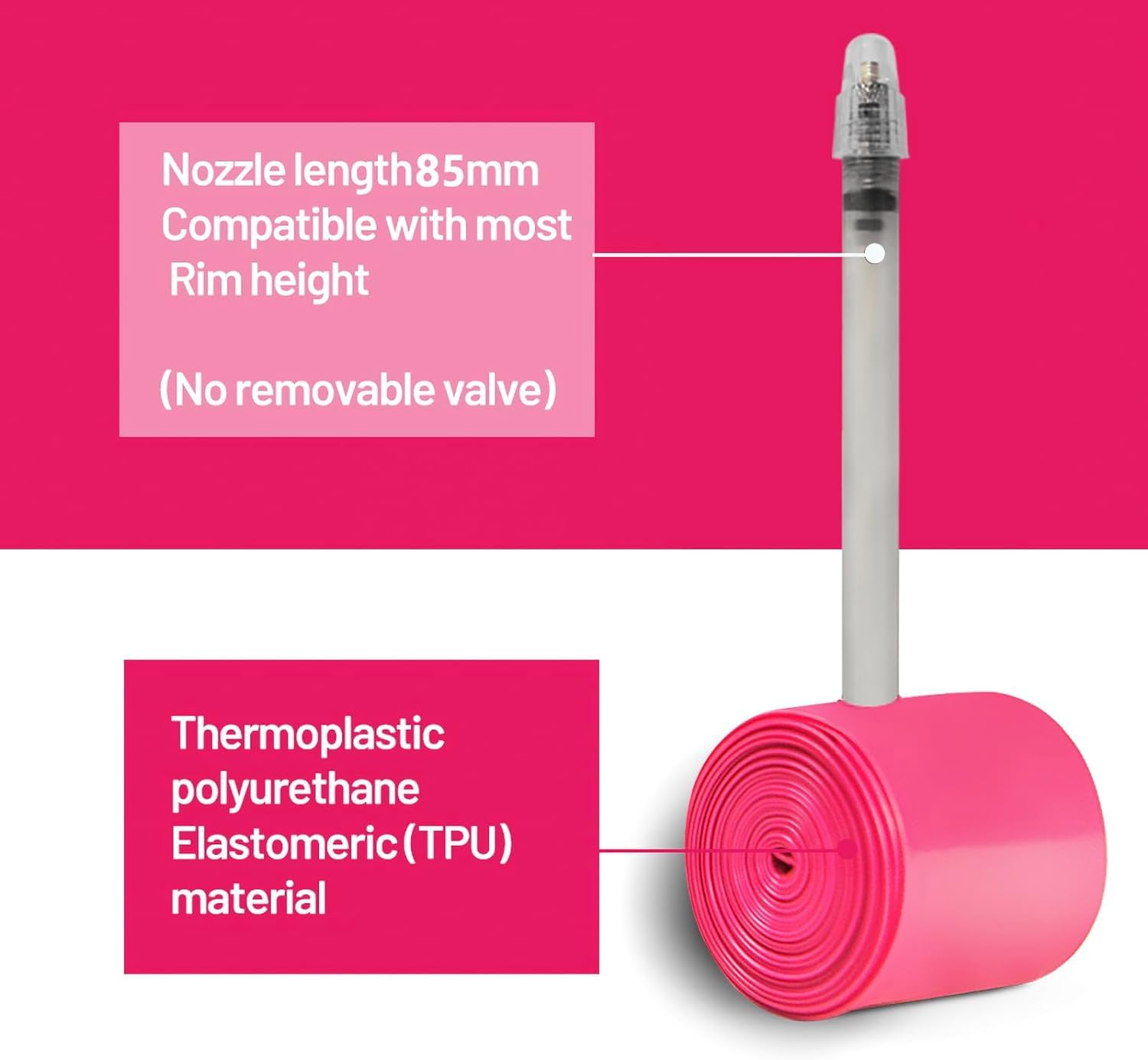 Chambre à Air Ultra-Légère Gdfnmogo Pour Vélo 700C – Valve 45mm, Compatible 18-32C, Résiste à Haute Pression