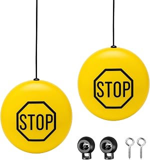 2 PCS Garage Parking Aid Ball, Car Stop Indicator, Yellow