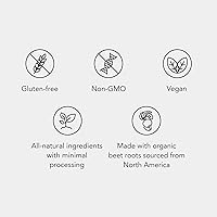 Vista 7 de Aged Beet Root Capsules - Beet Pills for Stamina - Organic Beet Root Powder - Nitric Oxide Supplement - Nitrate No Sugar - 30 Capsules - Beet Root