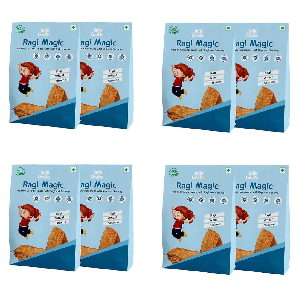 See full amazon price history chart for Little Grabs - Ragi Magic Millet Khakhra Snack - 100gm Each (Pack Of 8) With 11g Protien | No Palm Oil & Maida Hand Roasted | Calcium Rich Healthy Crispy Khakhra for Bones & Growth | Organic Cold-Pressed Sunflower Oil Little Grabs - Ragi Magic Millet Khakhra Snack - 100gm Each (Pack Of 8) With 11g Protien | No Palm Oil & Maida Hand Roasted | Calcium Rich Healthy Crispy Khakhra for Bones & Growth | Organic Cold-Pressed Sunflower Oil (B0CNXF2M1X) Amazon Price History, Amazon Price Tracker