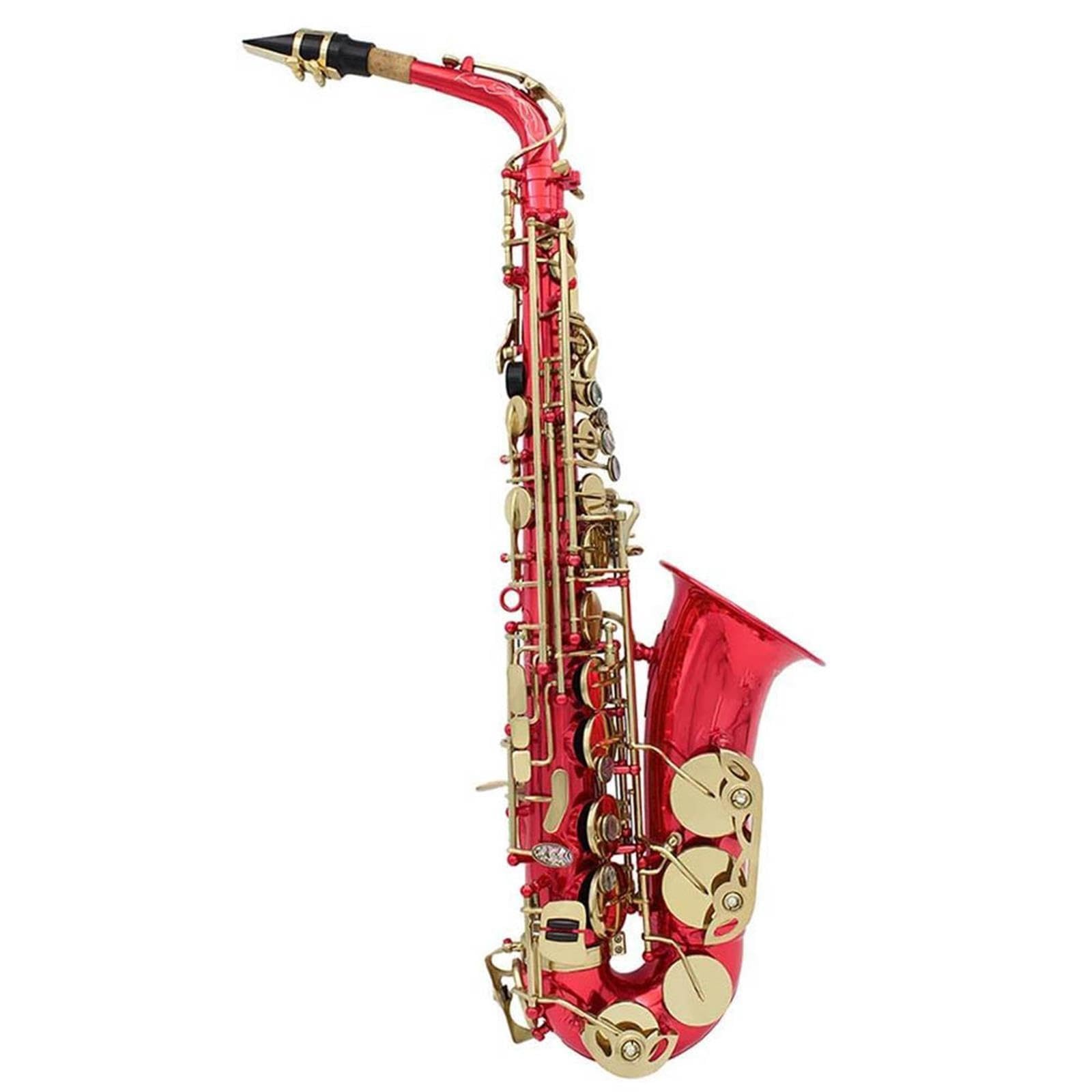 Saxofón Saxofón Alto Cuerpo Latón Rojo Eb