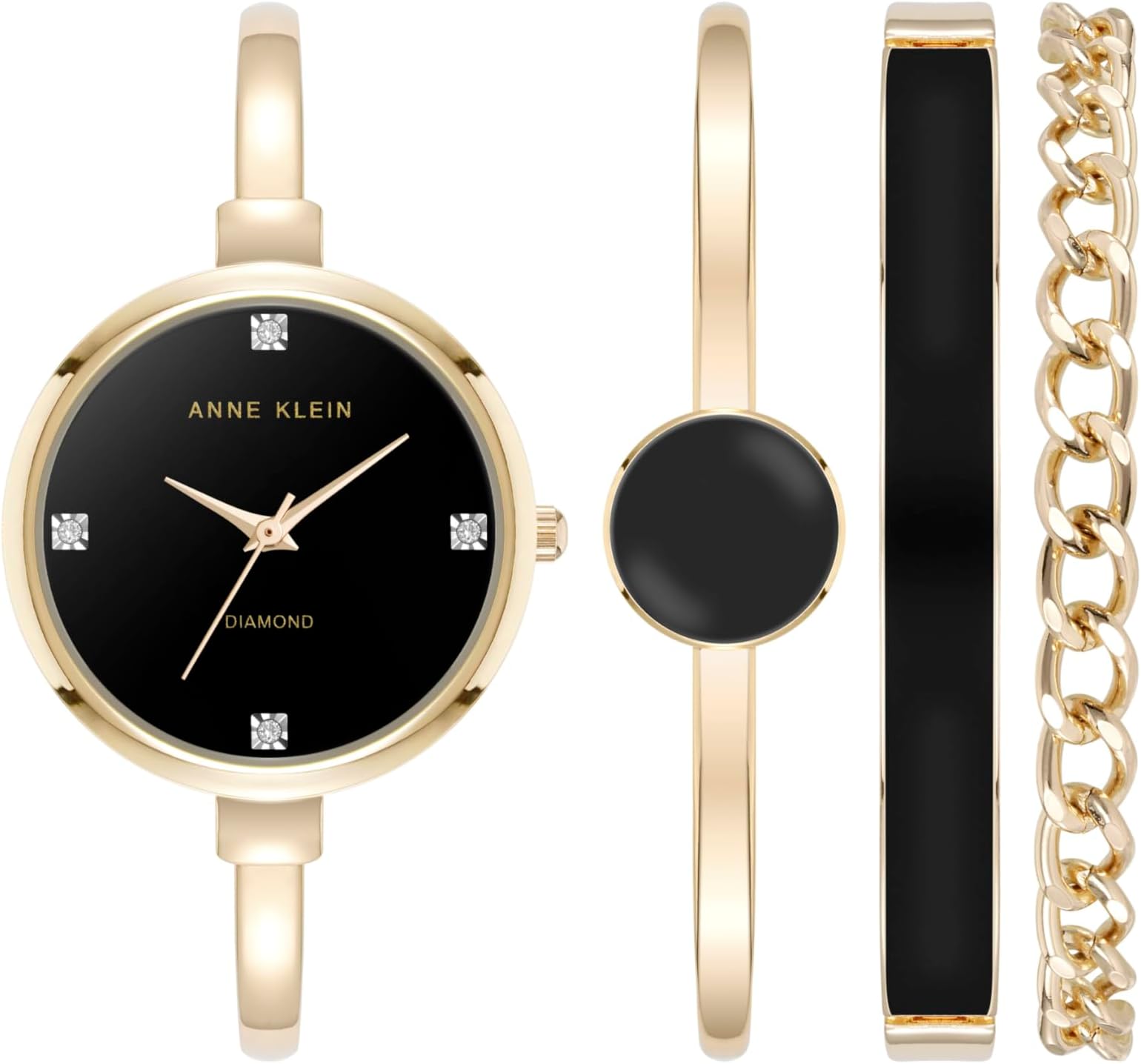 Anne Klein Women's Bangle Watch and Bracelet Set