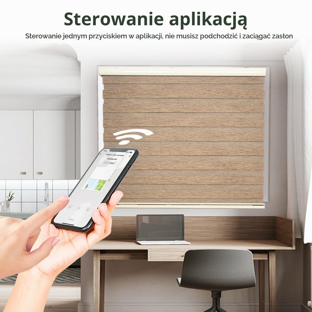 zemismart Tuya silnik WiFi do rolet,37 mm,sterowanie głosowe/aplikacja/timer,Alexa Control,silnik lampowy. inteligentne rolety DIY