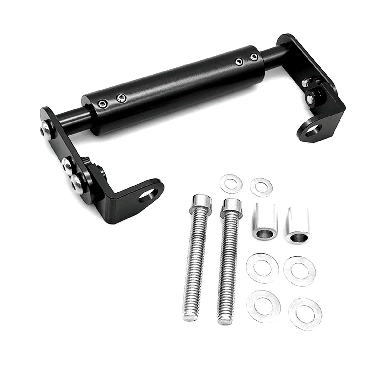 ESPYN Support Telephone Velo Moto Support De Navigation GPS pour Téléphone Portable De 22 Mm Barre D'extension Universelle pour Motos Tout-Terrain De Petite Cylindrée(Le Noir)