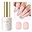 Imtiti Nude Pink Gel Polish - 0.5 Fl Oz Soak Off LED UV Nail Gel Polish for Spring/Summer DIY Nail Art & Salon Manicure Kit
