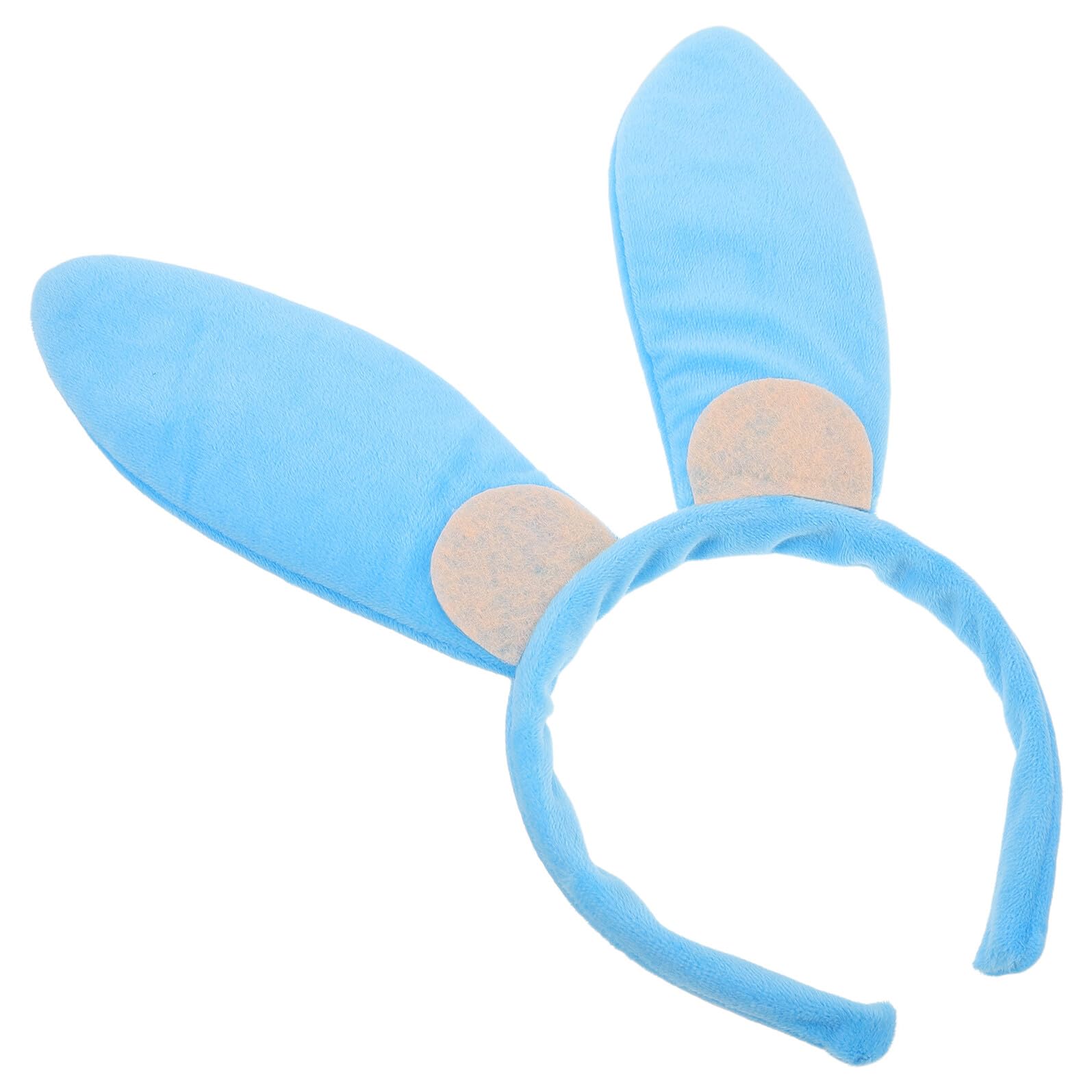 NUOBESTY Serrage-Tête Oreilles de Lapin Bleu pour Fête et Cosplay Accessoire Léger et Confortable Bandeau Costume Lapin Mignon pour Halloween Anniversaires et Déguisements Adultes