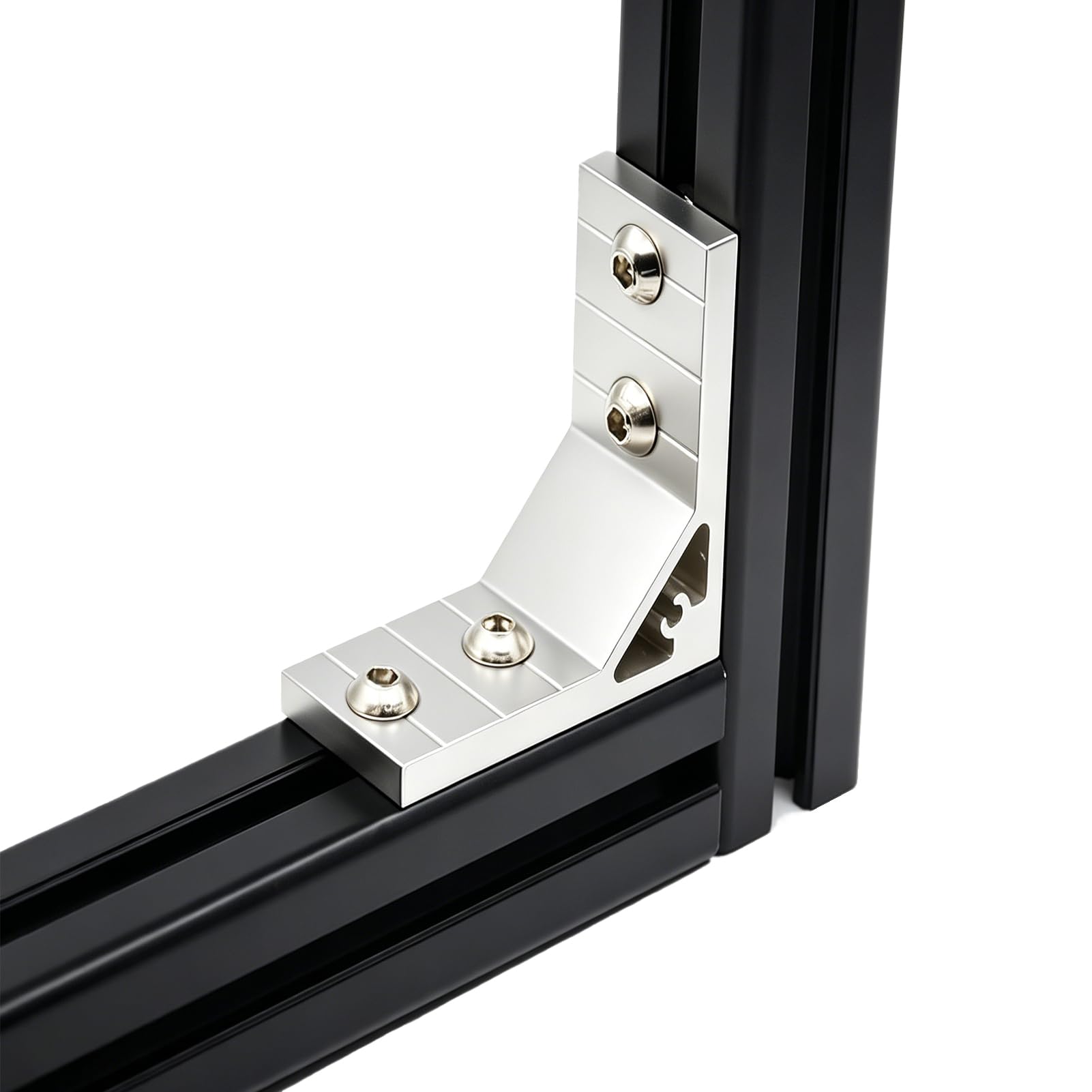 Iverntech 1 pieza de 1000 mm 4040 Perfil de extrusión de aluminio negro con ranura de 8 mm de la serie 40, estándar europeo, anodizado, para impresora 3D y máquina láser de grabado CNC DIY