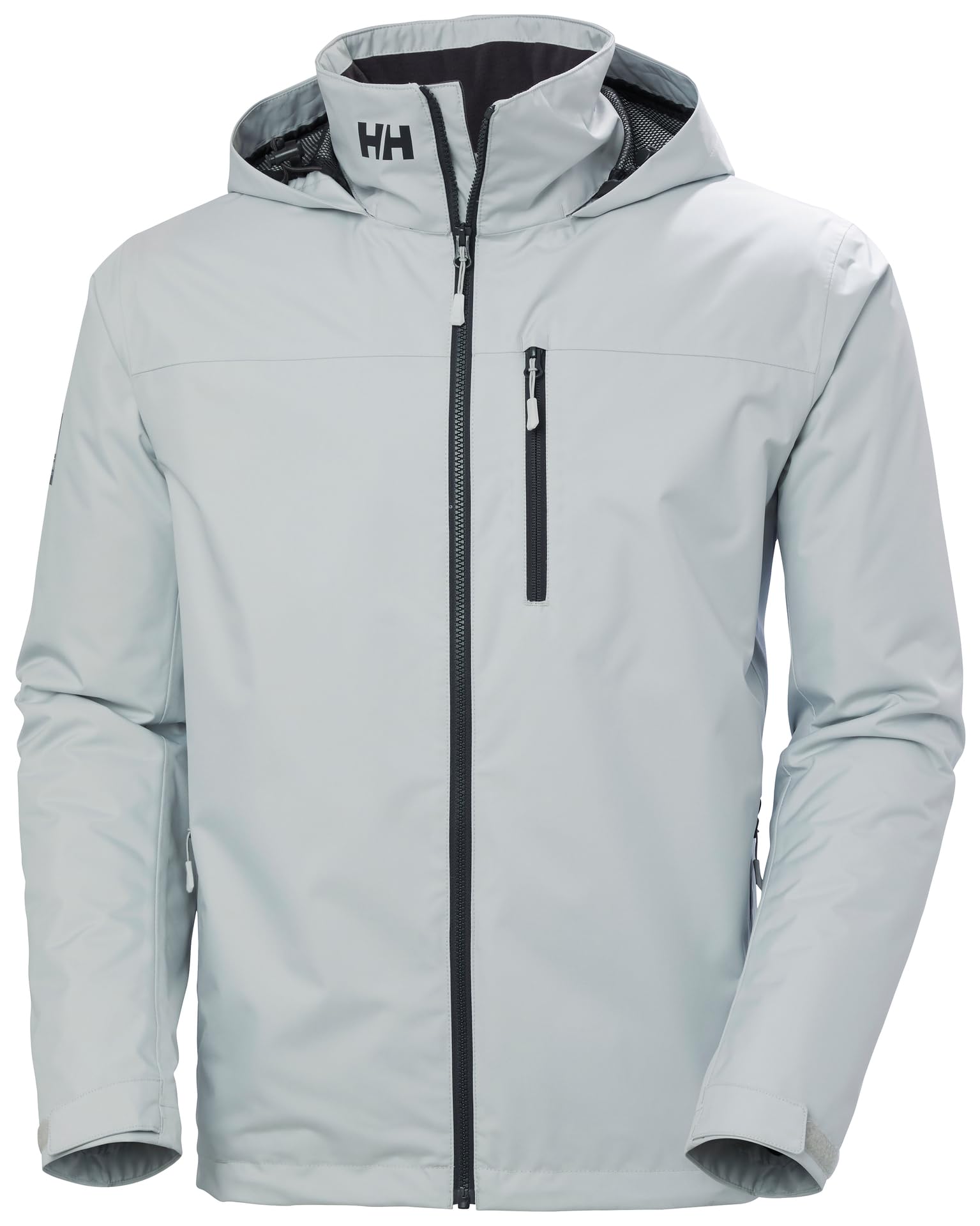 Helly Hansen Men's Crew Hooded Midlayer Jacket 2, Grey Fog, L