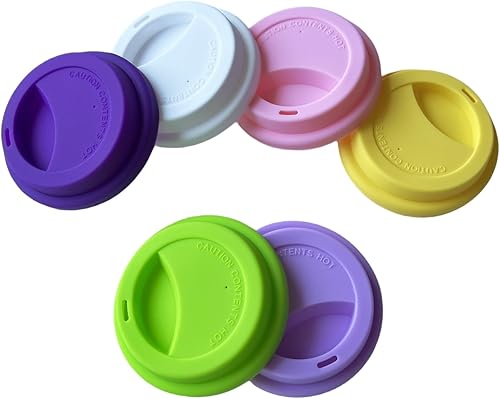 Miniatura 16 de Fundas de silicona para tazas, tapas de silicona reutilizables para tazas, tazas y tazas flexibles, tapas de tazas calientes para café, café, 2 Café