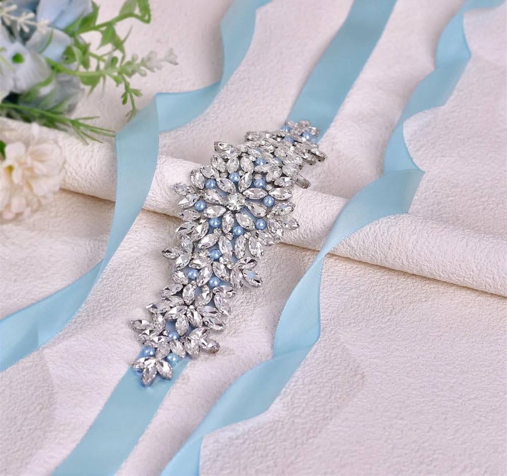 Cinturón de boda para decoración de novia, diamantes de imitación cosidos a mano, para fiestas, banquetes, vestidos, accesorios