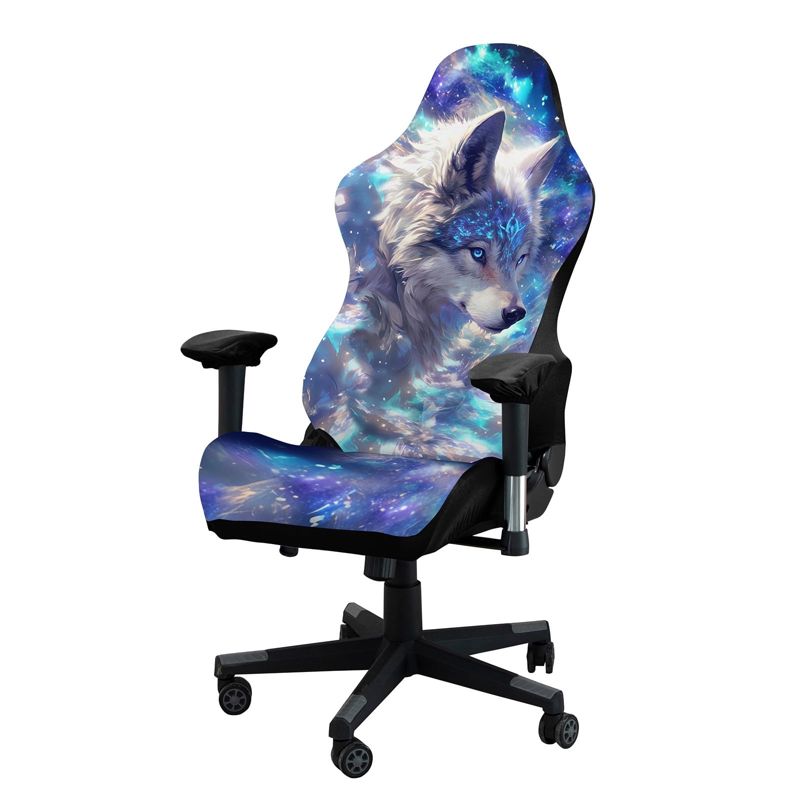 Gaming Chair Cover with 3D Printing, High Elasticity, Universal, Racing Chair, Compatible with Most Gaming/Office Chairs, Non-Slip Design (Style2)