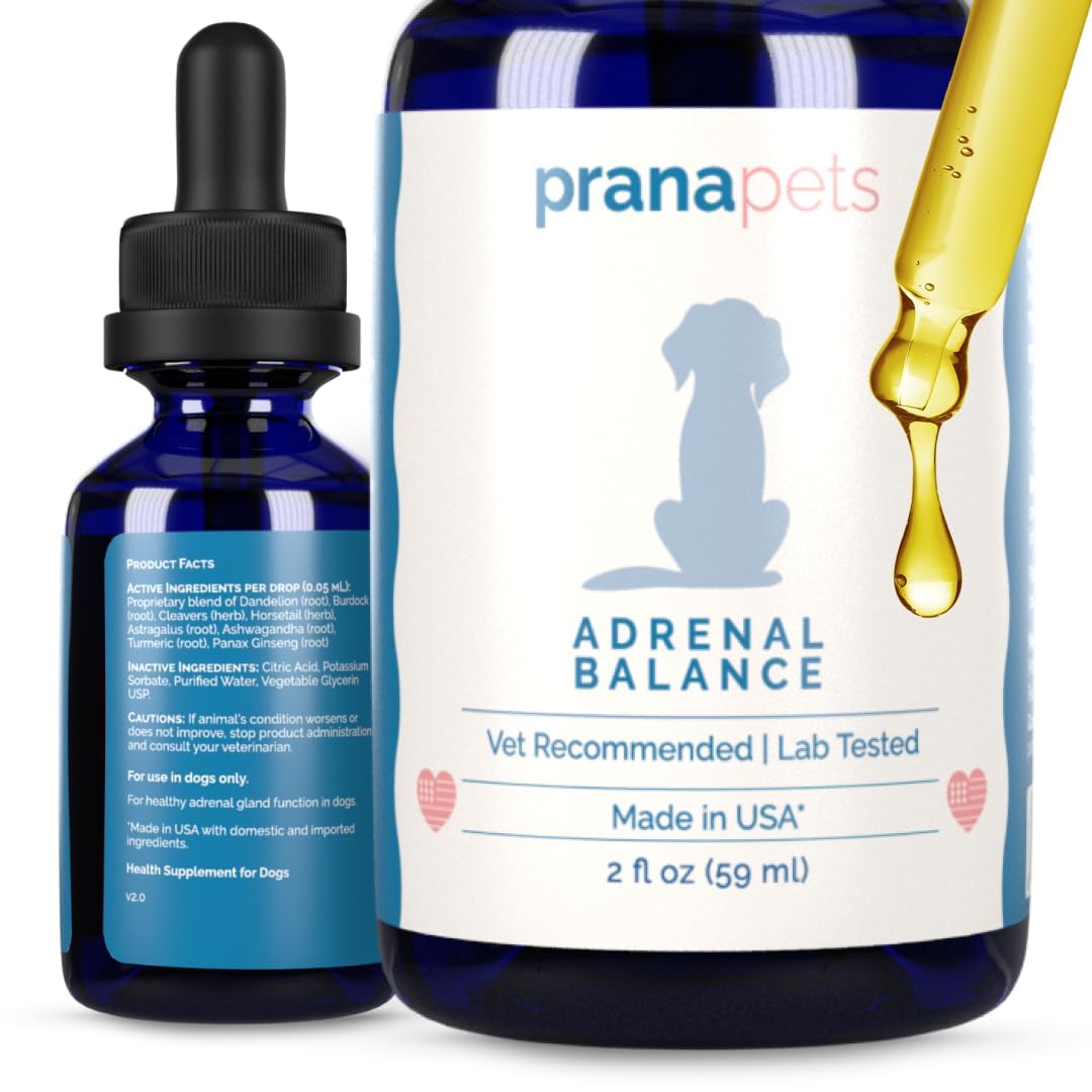 PranaPets Adrenal Balance for Dogs with Cushingβs | Helps Balance Coritsol In Dogs