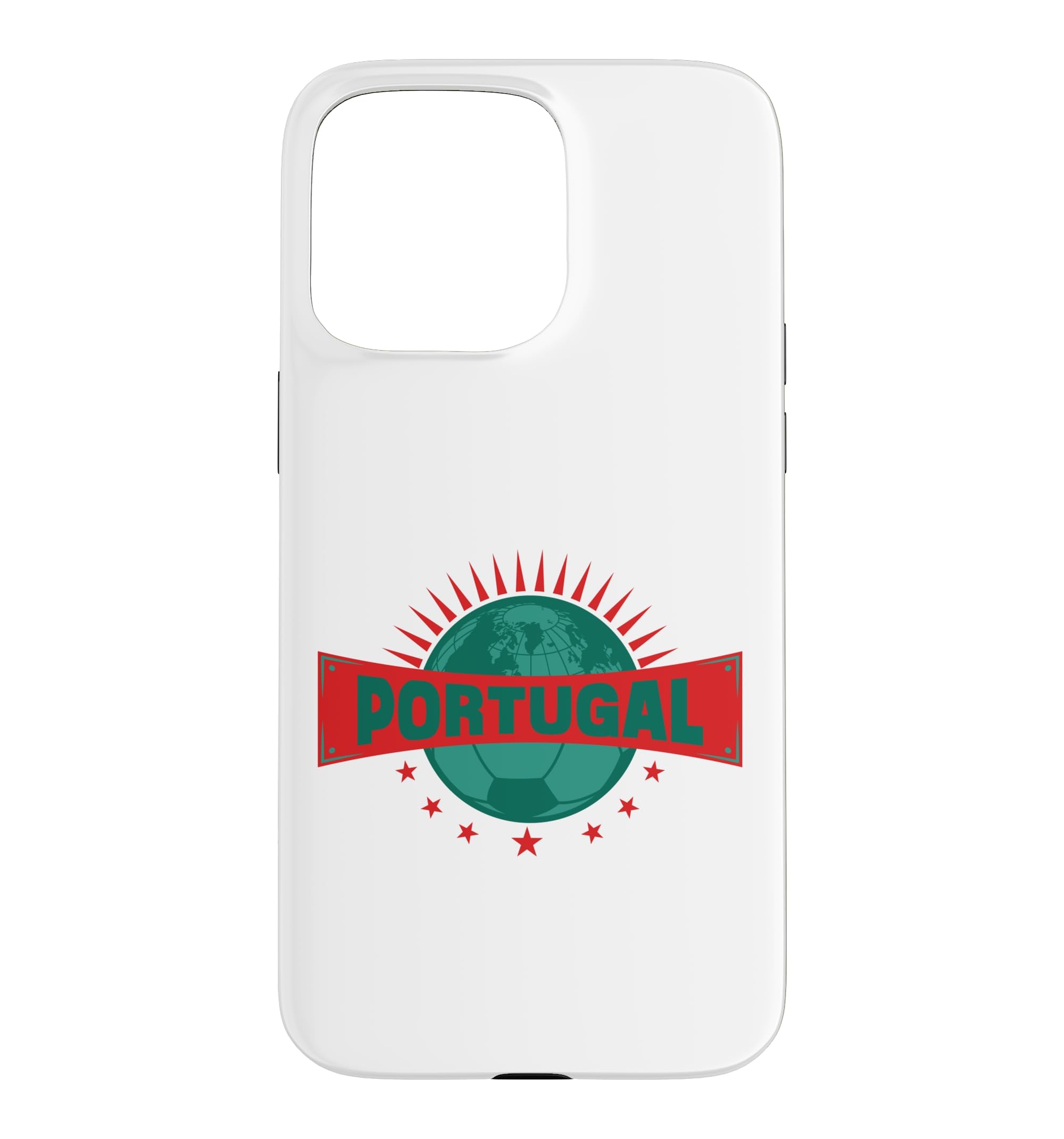 Portugal Globe Stars World Cup Football Case for iPhone 15 Pro Max