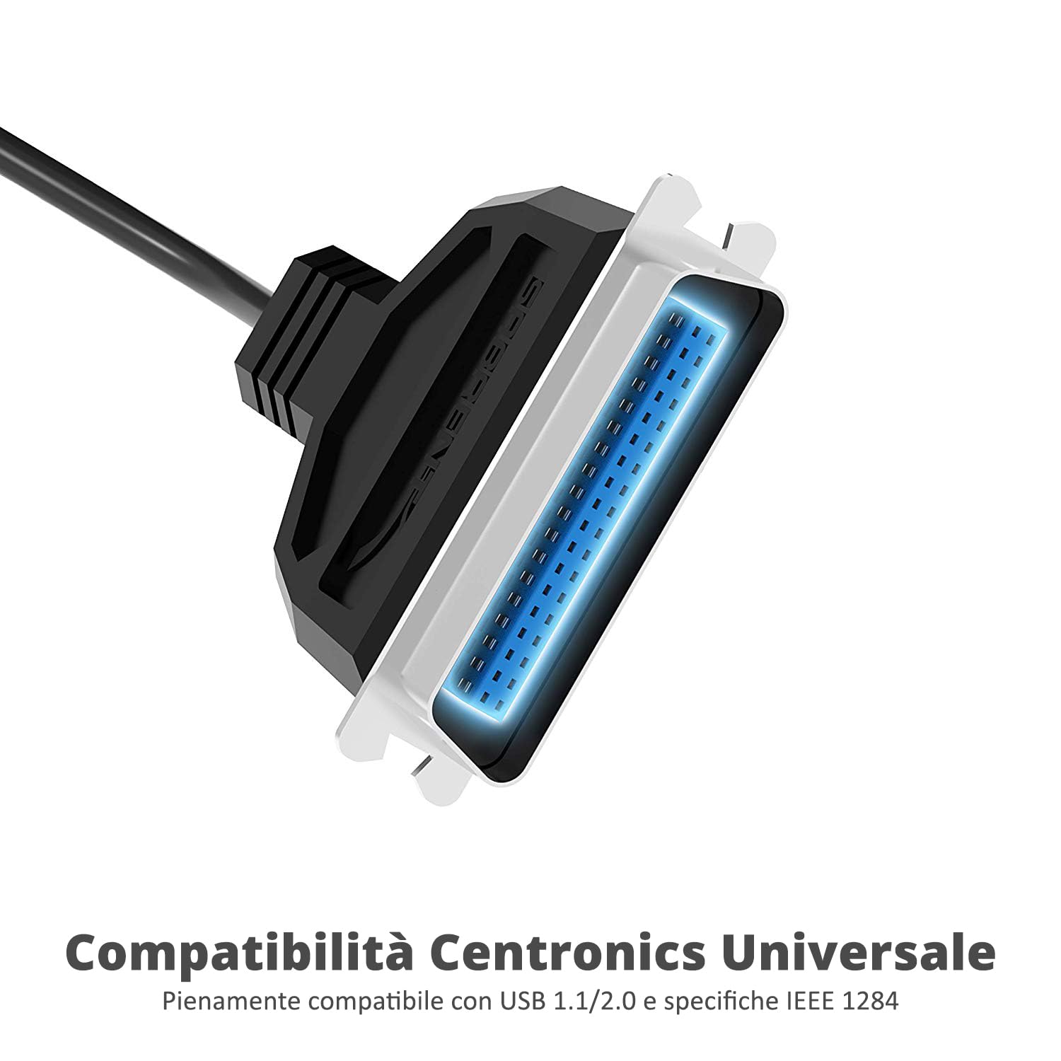 SABRENT Cavo USB Adattatore per Stampante, da USB 2.0 a Parallel IEEE 1284, 36 pin maschio (1,8 m) (CB-CN36)