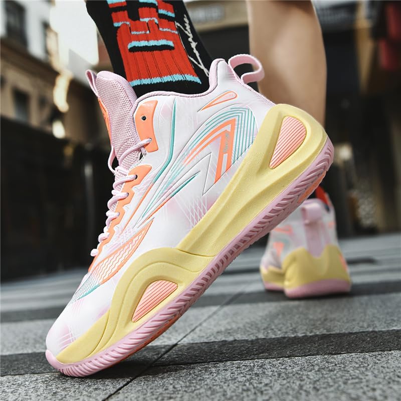 Girls Boys Basketball Shoes High Top Fashion Volleyball Kids Non Slip Comfortable Indoor Outdoor Sneakers - Image 6